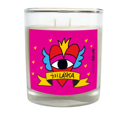 PuraVida svíčka s vůní čisté prádlo LÁSKA