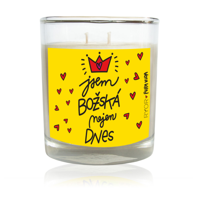 PuraVida svíčka s vůní šeříku BOŽSKÁ